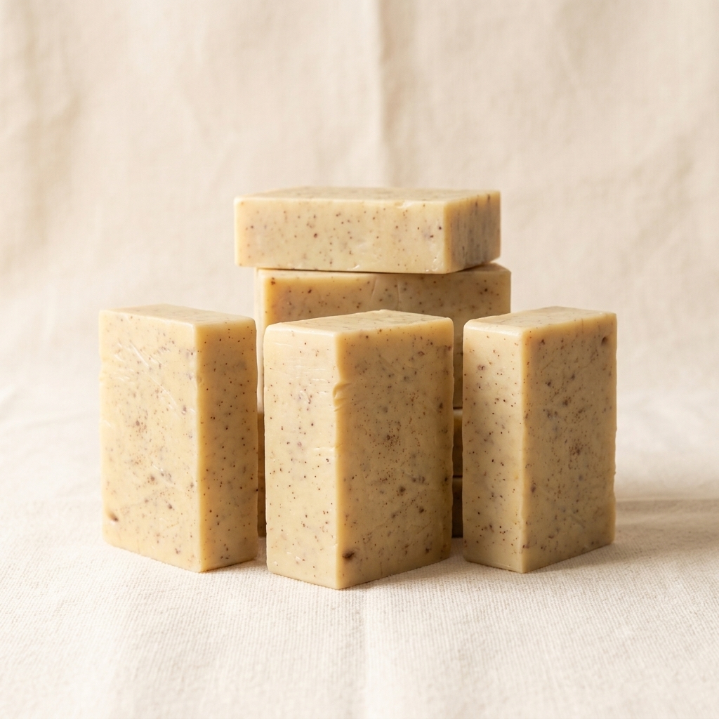 Orange peel and goat milk soap bar